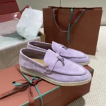 Loro Piana Unisex Summer Charms Walk Loafers-Purple
