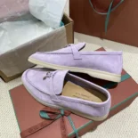 Loro Piana Unisex Summer Charms Walk Loafers-Purple