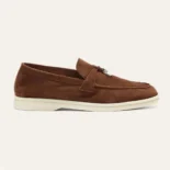 Loro Piana Unisex Summer Charms Walk Loafers-Tan