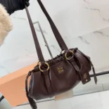 Miu Miu Women Joie Nappa Leather Bag-Bordeaux 5BG306