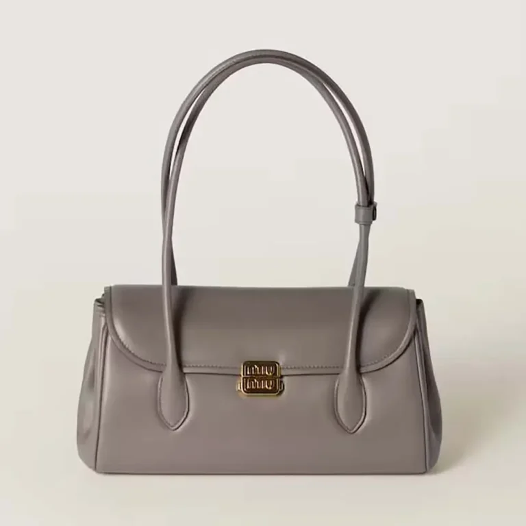 Miu Miu Women Leather Shoulder Bag-Grey 5BD265
