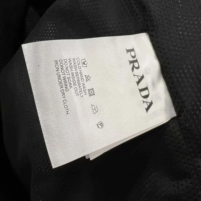 Prada Women Re-Nylon Blouson Jacket with Triangle Logo-Black