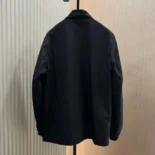 Prada Women Re-Nylon Blouson Jacket with Triangle Logo-Black