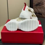 Roger Vivier Women Viv' on the Run Sneakers in Leather and Fabric