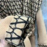 Valentino Women Toile Iconographe Double Coat-Brown