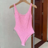 Versace Women Allover One-piece Swimsuit-Pink