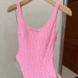 Versace Women Allover One-piece Swimsuit-Pink