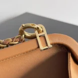 Bottega Veneta Women Knot Minaudière Clutch in Calfskin Leather-Brown