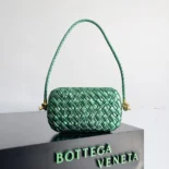 Bottega Veneta Women Knot Minaudiere On Strap-Green