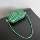 Bottega Veneta Women Knot Minaudiere On Strap-Green