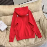 Burberry Men EKD Motif Cotton Sweatshirt-Red