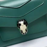 Bvlgari Women Mini Serpenti Forever East-West Shoulder Bag-Green