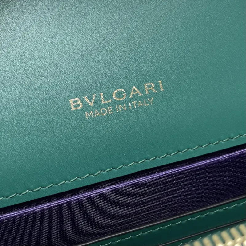 Bvlgari Women Mini Serpenti Forever East-West Shoulder Bag-Green
