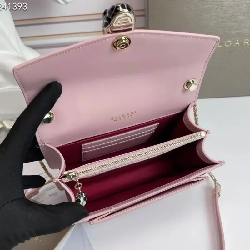 Bvlgari Women Serpenti Forever East-West Shoulder Bag-Pink