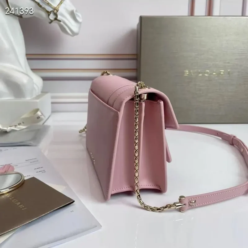 Bvlgari Women Serpenti Forever East-West Shoulder Bag-Pink