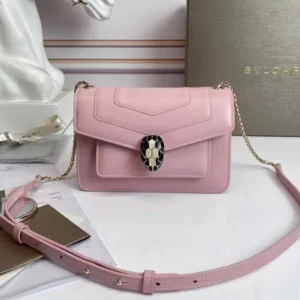 Bvlgari Women Serpenti Forever East-West Shoulder Bag-Pink
