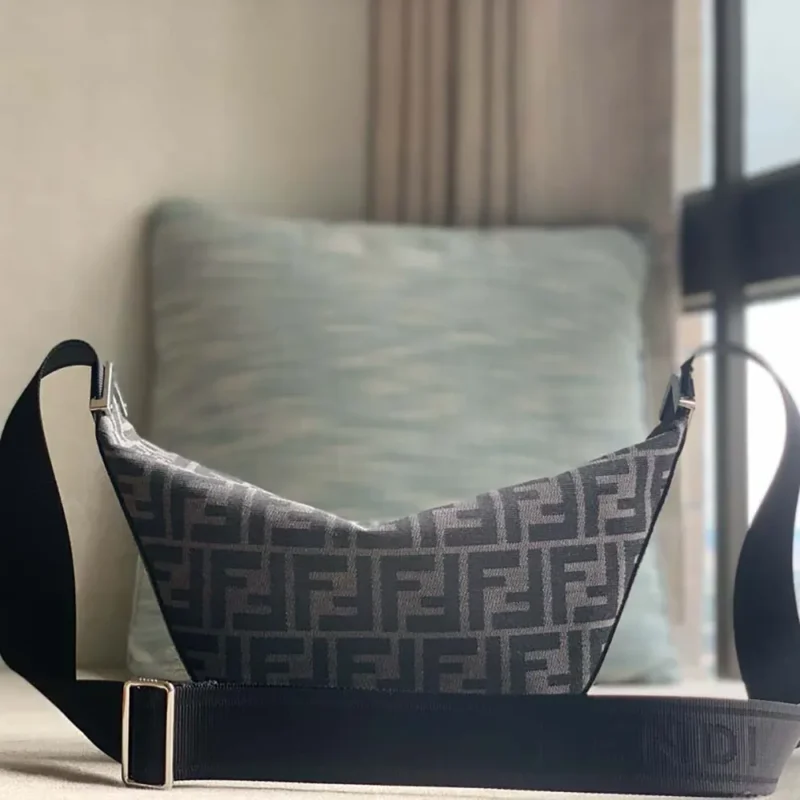 Fendi Unisex FF Jacquard Fendi Melon Small FF Bag