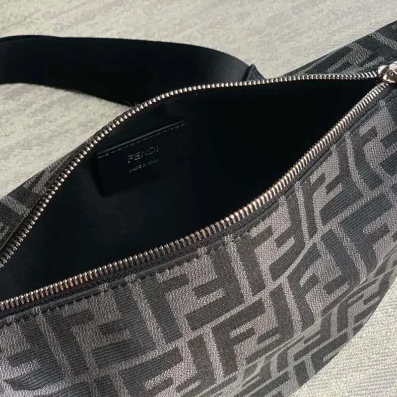 Fendi Unisex FF Jacquard Fendi Melon Small FF Bag