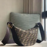 Fendi Unisex FF Jacquard Fendi Melon Small FF Bag