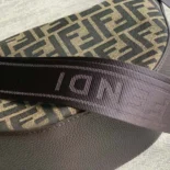 Fendi Unisex FF Jacquard Fendi Melon Small FF Bag