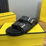 Fendi Unisex Feel Sandals FF Jacquard Fabric Sandals 7X1604AJZFF0TUY