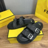 Fendi Unisex Feel Sandals FF Jacquard Fabric Sandals 7X1604AJZFF0TUY