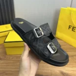 Fendi Unisex Feel Sandals FF Jacquard Fabric Sandals 7X1604AJZFF0TUY