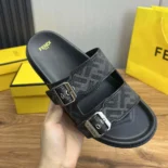 Fendi Unisex Feel Sandals FF Jacquard Fabric Sandals 7X1604AJZFF0TUY