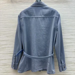 Fendi Women Blue Denim Go-To Jacket FLF677ASMBF1RX3