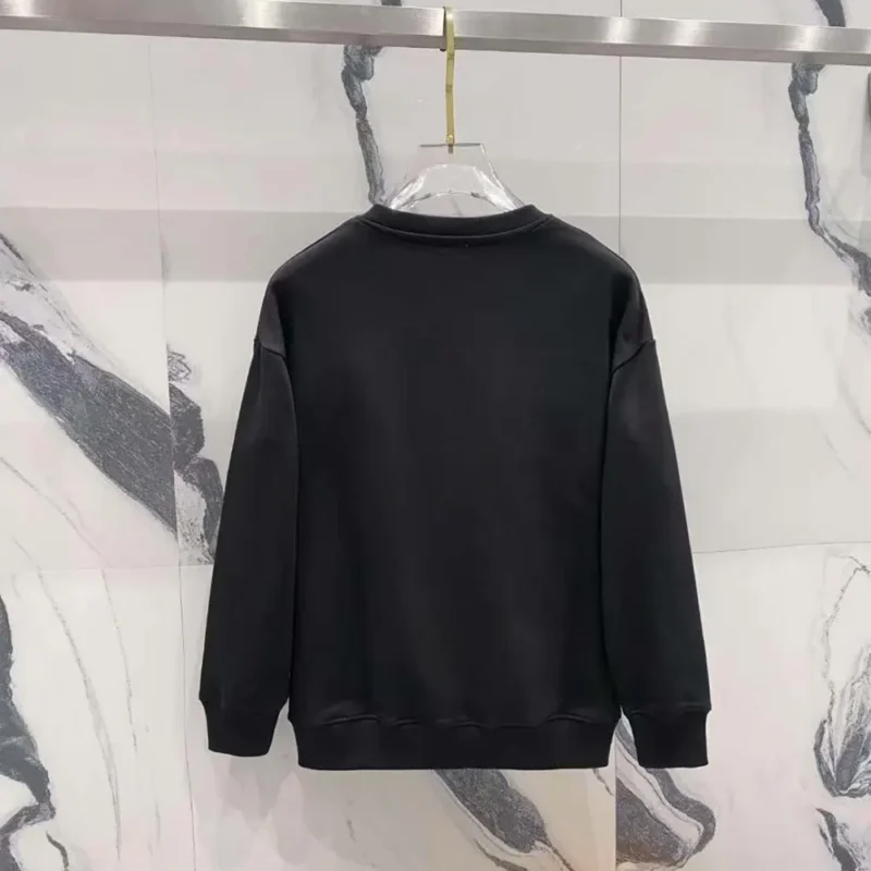 Loewe Men Anagram Regular Fit Sweatshirt in Cotton-Black/Red