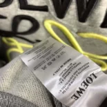 Loewe Men Anagram Regular Fit Sweatshirt in Cotton-Gray/Yellow