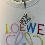 Loewe Men Anagram Regular Fit Sweatshirt in Cotton-WhiteRed