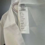 Loewe Men Glitch Anagram T-shirt in Cotton-White/Red