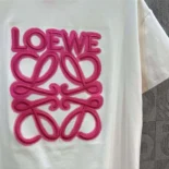 Loewe Men LOEWE Neon T-shirt in Cotton-WhitePink