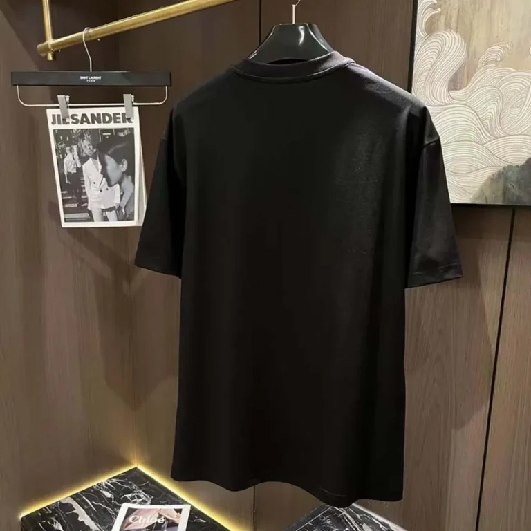 Loewe Men Loewe Men Loose Fit T-shirt in Cotton-Black/Beige