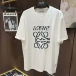 Loewe Men Loewe Men Loose Fit T-shirt in Cotton-White/Black