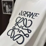 Loewe Men Loewe Men Loose Fit T-shirt in Cotton-White/Black