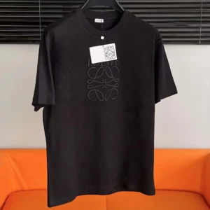 Loewe Men Oversize Fit T-shirt in Cotton-Black