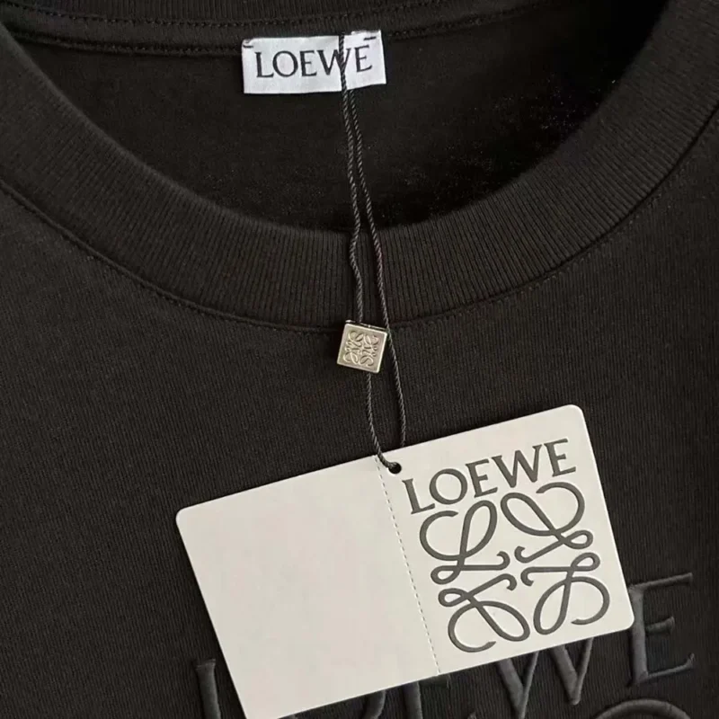 Loewe Men Oversize Fit T-shirt in Cotton-Black
