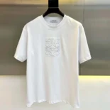 Loewe Men Oversize fit T-shirt in Cotton-White