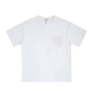 Loewe Men Relaxed Fit T-shirt in Cotton-Off-white