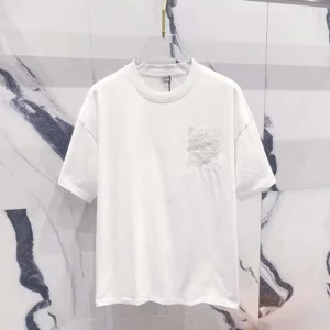Loewe Men Relaxed Fit T-shirt in Cotton-White
