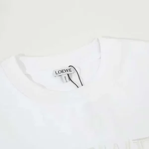 Loewe Men Relaxed fit T-shirt in Cotton-White/Black
