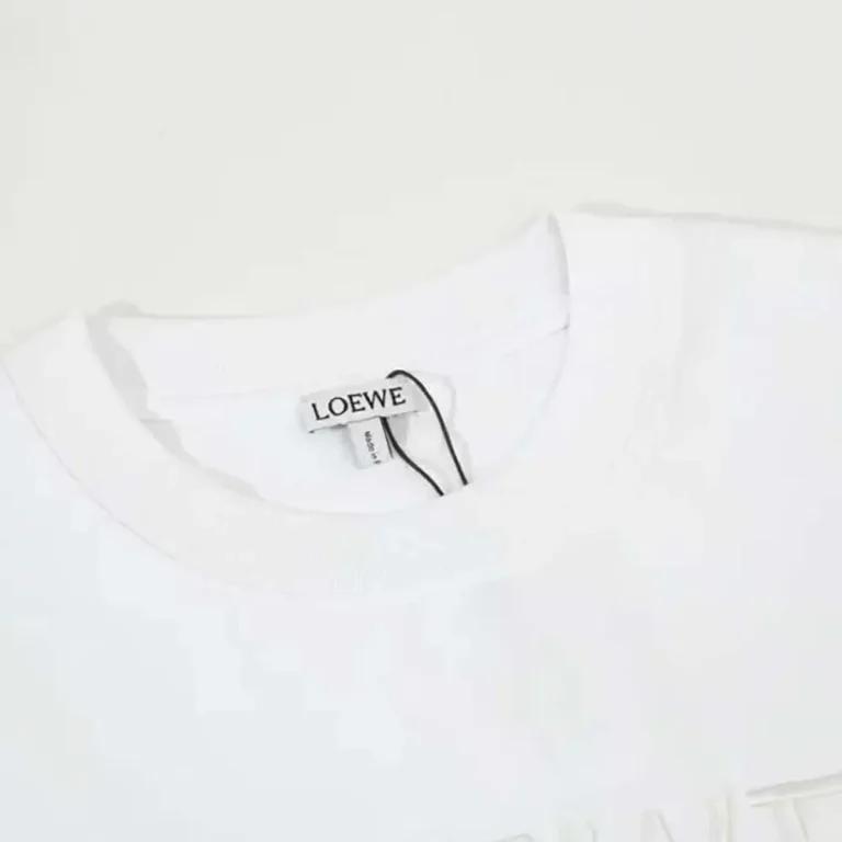 Loewe Men Relaxed fit T-shirt in Cotton-White/Black