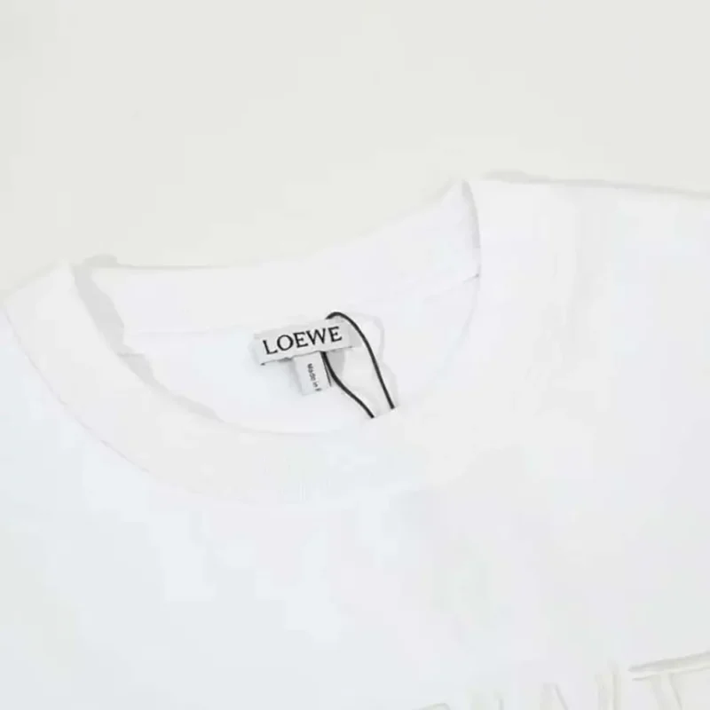 Loewe Men Relaxed fit T-shirt in Cotton-White/Black