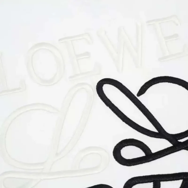 Loewe Men Relaxed fit T-shirt in Cotton-White/Black