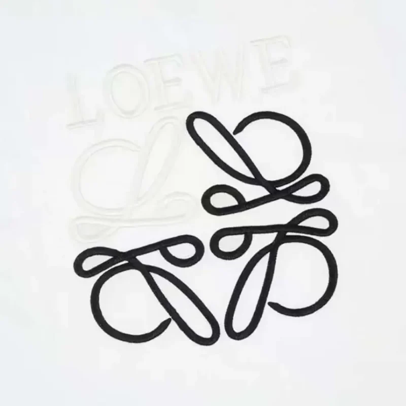 Loewe Men Relaxed fit T-shirt in Cotton-White/Black