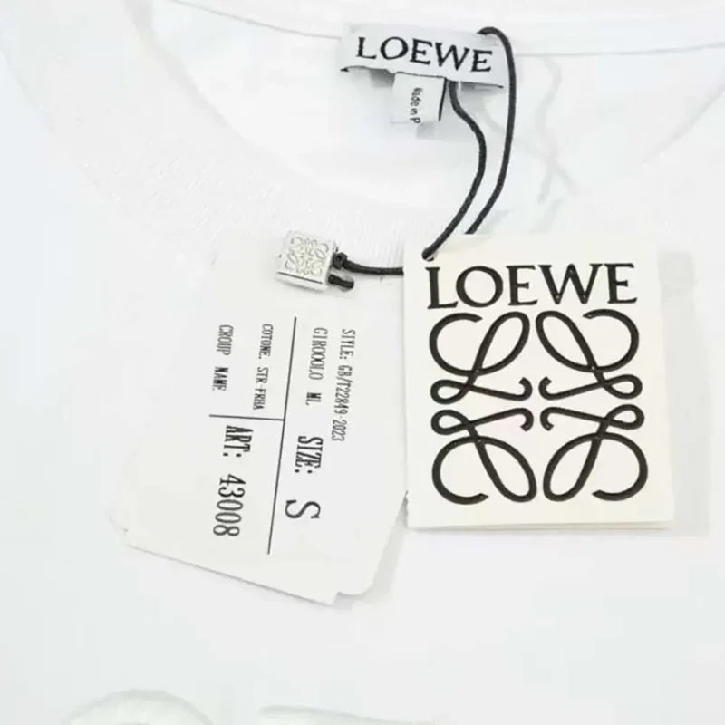 Loewe Men Relaxed fit T-shirt in Cotton-White/Black