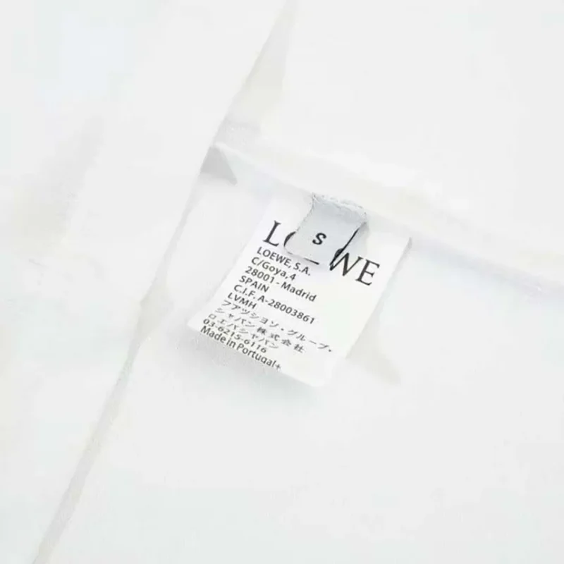 Loewe Men Relaxed fit T-shirt in Cotton-White/Black