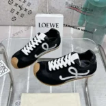 Loewe Unisex Ballet Runner 2.0 in Nylon and Calfskin-Black LLBR282X01